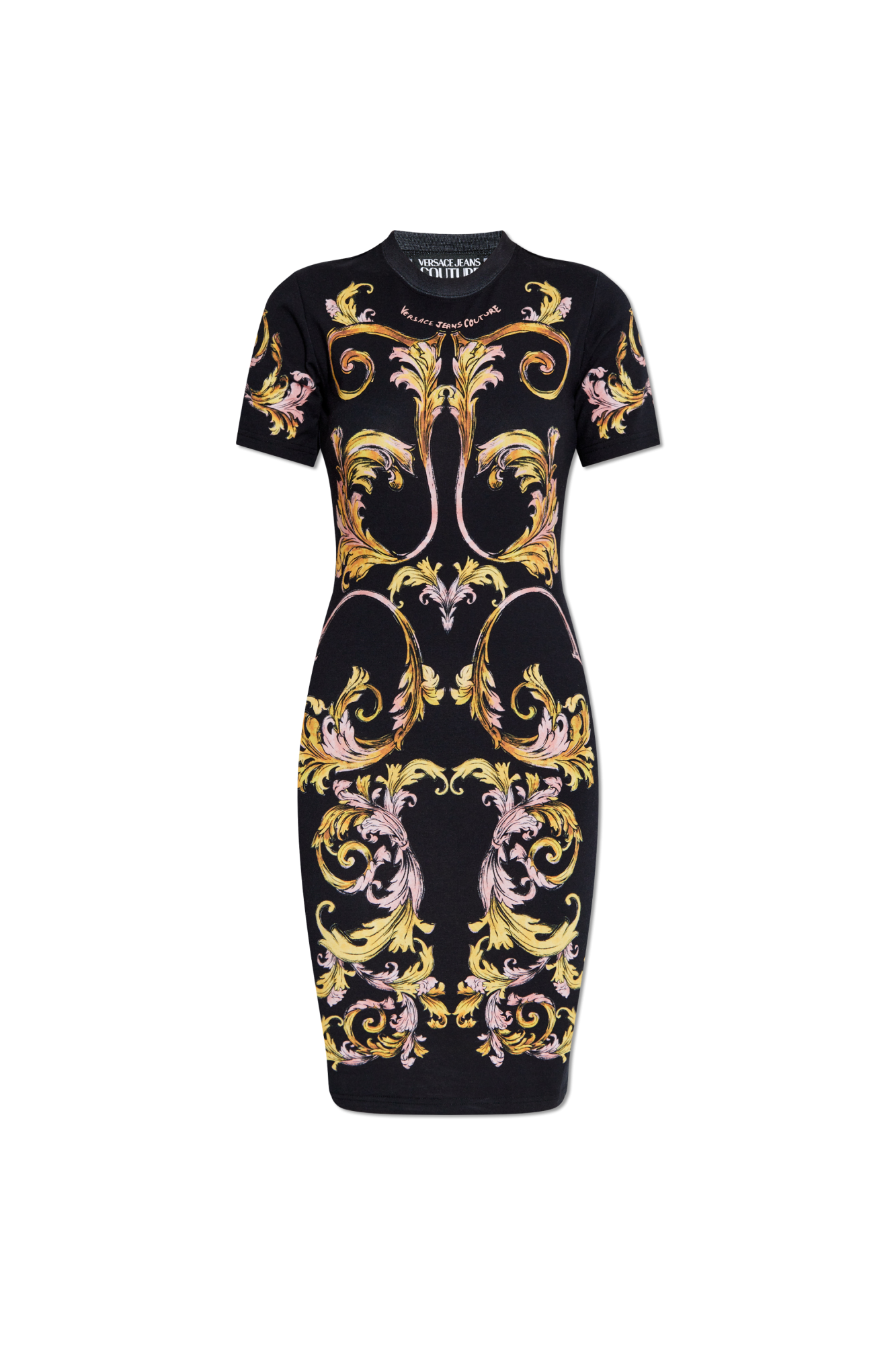 ワンピース VERSACE JEANS COUTURE Woman Dress Black 78HAO9P6JS473 G89 Black Dress with Barocco print Versace Jeans Couture - Vitkac AS
